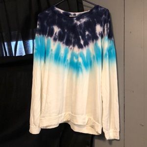 Long sleeve 2 tone dip dye too